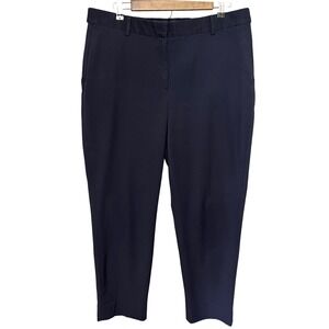 Cropped Curvy Navy Blue‎ Dress Pants Women's Size 14 Career Casual